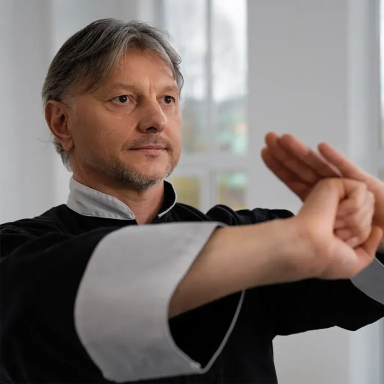 Martial arts dojo showcasing discipline and respect as part of traditional etiquette.